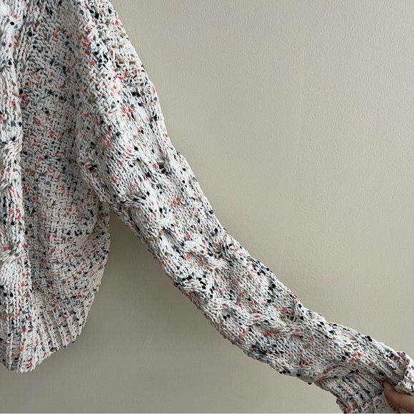 Anthropologie - Moon & Madison Confetti Crochet Cardigan Sweater - Picture 7 of 11